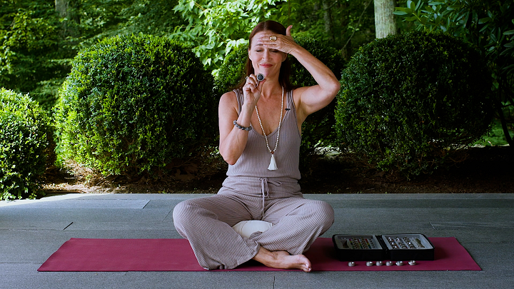 Reiki Master Maria Marshall teaching Self Reiki using Chroma Light